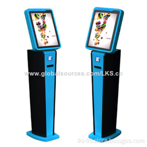 HD Kiosk with LCD Touch Screen, Card Reader and Receipt Printer Functions